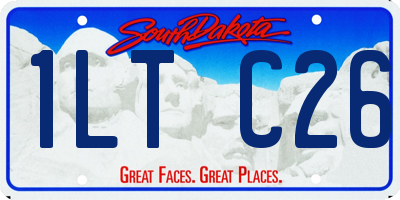 SD license plate 1LTC26