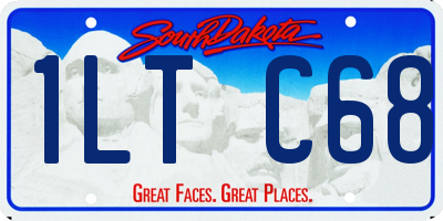 SD license plate 1LTC68