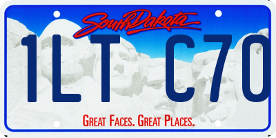 SD license plate 1LTC70