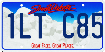 SD license plate 1LTC85
