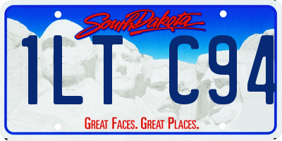 SD license plate 1LTC94