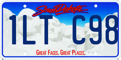 SD license plate 1LTC98