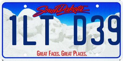 SD license plate 1LTD39