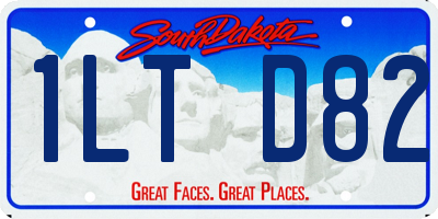 SD license plate 1LTD82