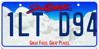 SD license plate 1LTD94