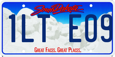 SD license plate 1LTE09