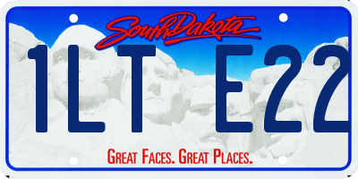 SD license plate 1LTE22
