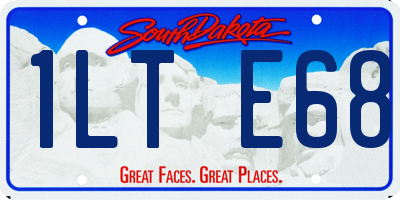 SD license plate 1LTE68