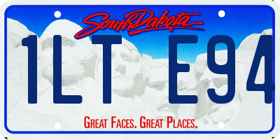SD license plate 1LTE94