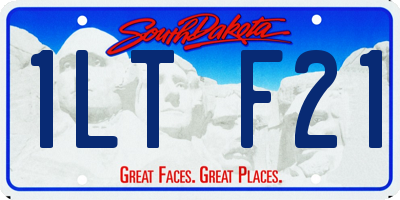 SD license plate 1LTF21