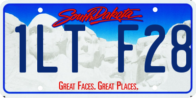 SD license plate 1LTF28