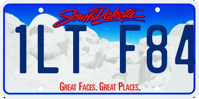 SD license plate 1LTF84