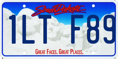 SD license plate 1LTF89
