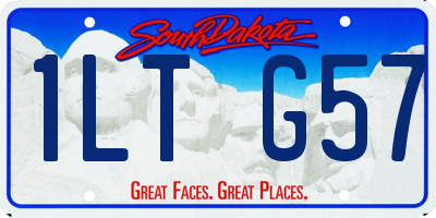 SD license plate 1LTG57