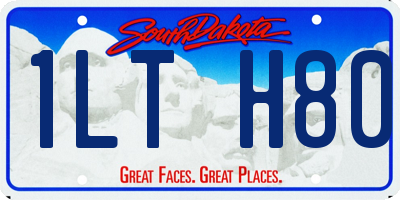 SD license plate 1LTH80