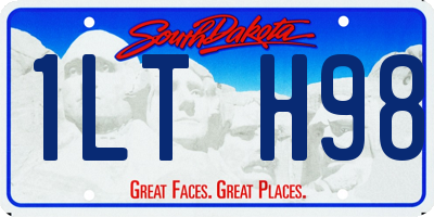 SD license plate 1LTH98