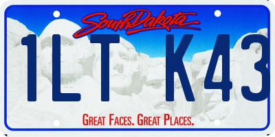 SD license plate 1LTK43