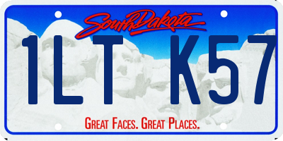 SD license plate 1LTK57