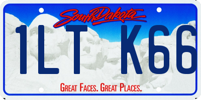 SD license plate 1LTK66