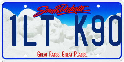 SD license plate 1LTK90