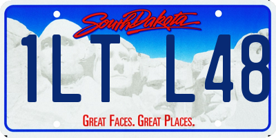 SD license plate 1LTL48