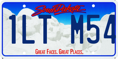 SD license plate 1LTM54