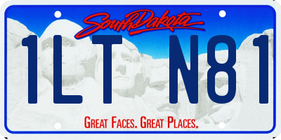 SD license plate 1LTN81