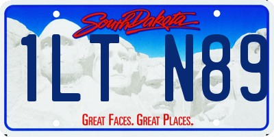 SD license plate 1LTN89
