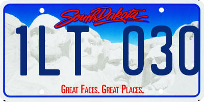 SD license plate 1LTO30