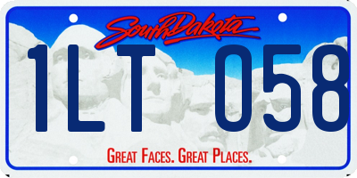SD license plate 1LTO58