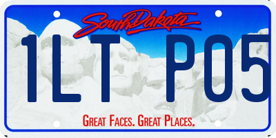 SD license plate 1LTP05
