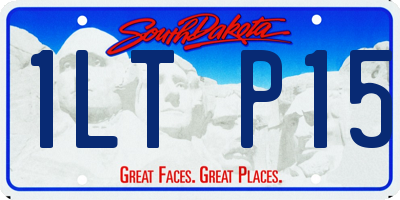 SD license plate 1LTP15