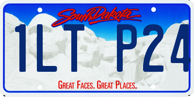 SD license plate 1LTP24