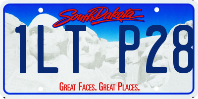 SD license plate 1LTP28