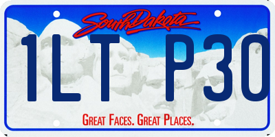 SD license plate 1LTP30