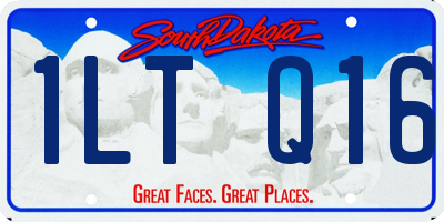 SD license plate 1LTQ16