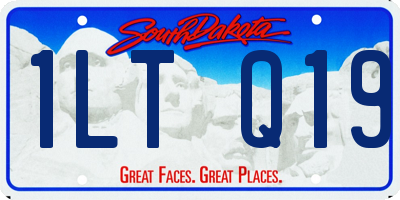 SD license plate 1LTQ19