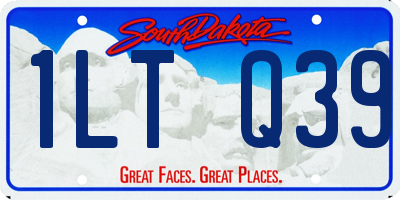 SD license plate 1LTQ39