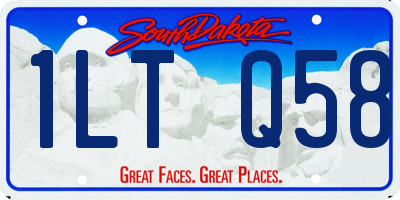 SD license plate 1LTQ58