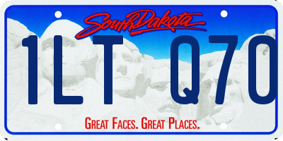 SD license plate 1LTQ70