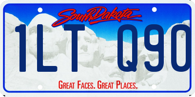 SD license plate 1LTQ90