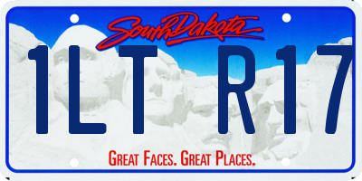 SD license plate 1LTR17