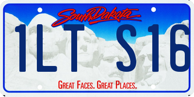 SD license plate 1LTS16