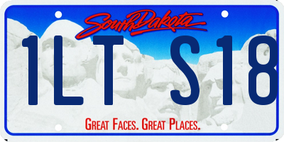 SD license plate 1LTS18