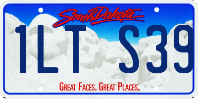 SD license plate 1LTS39