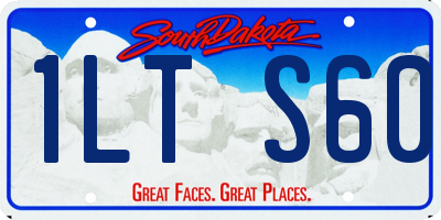 SD license plate 1LTS60