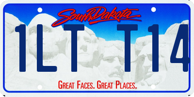 SD license plate 1LTT14