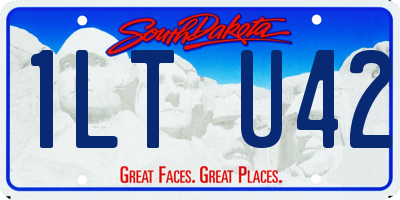 SD license plate 1LTU42