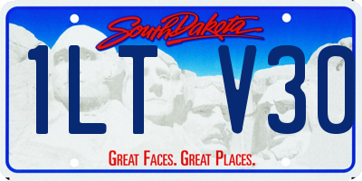 SD license plate 1LTV30