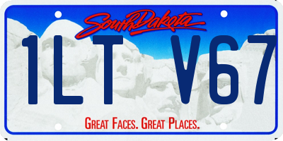 SD license plate 1LTV67